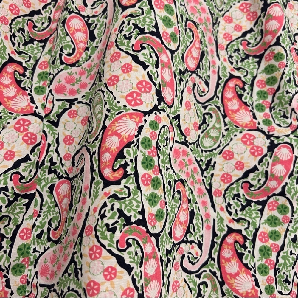Vineyard Vines Paisley Button-Up Top Size 12 - Picture 2 of 8